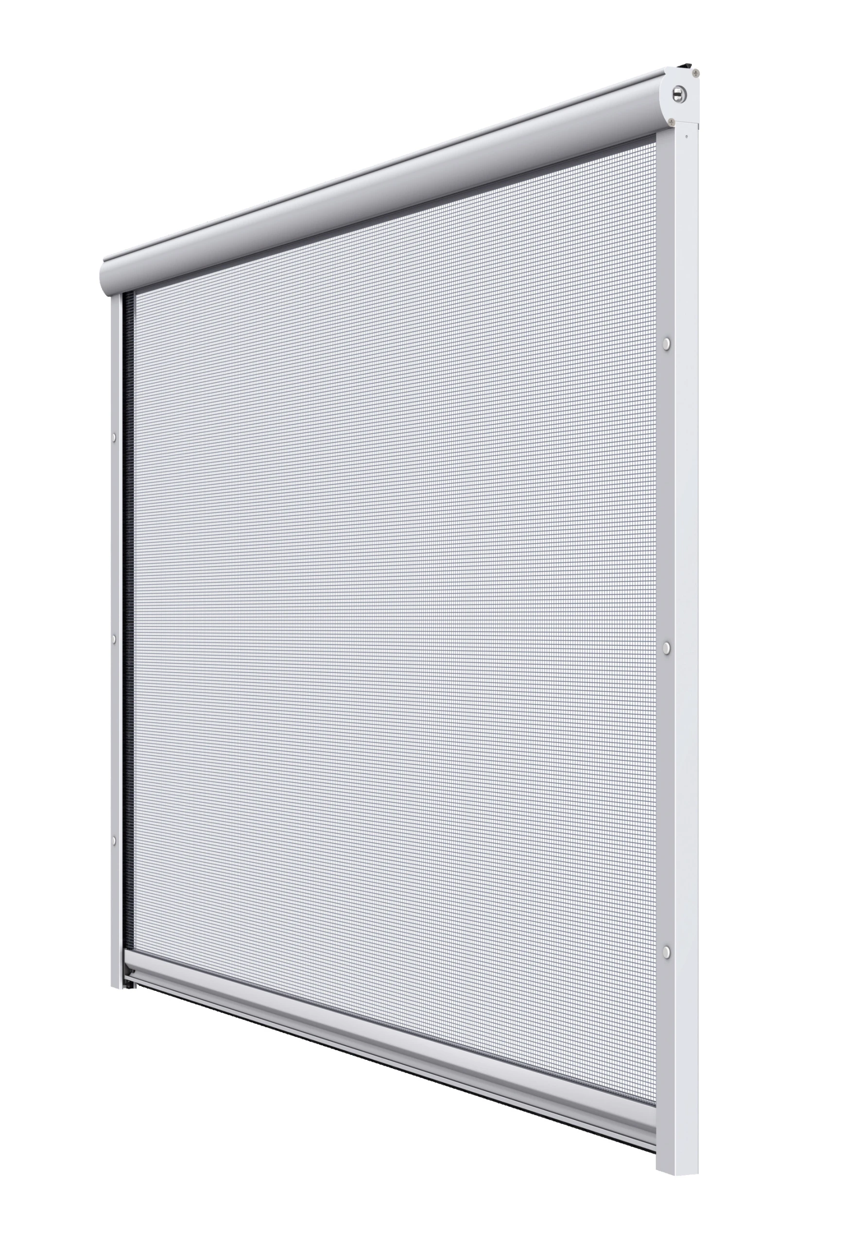 Moderner Insektenschutzrollo in weißer Farbe